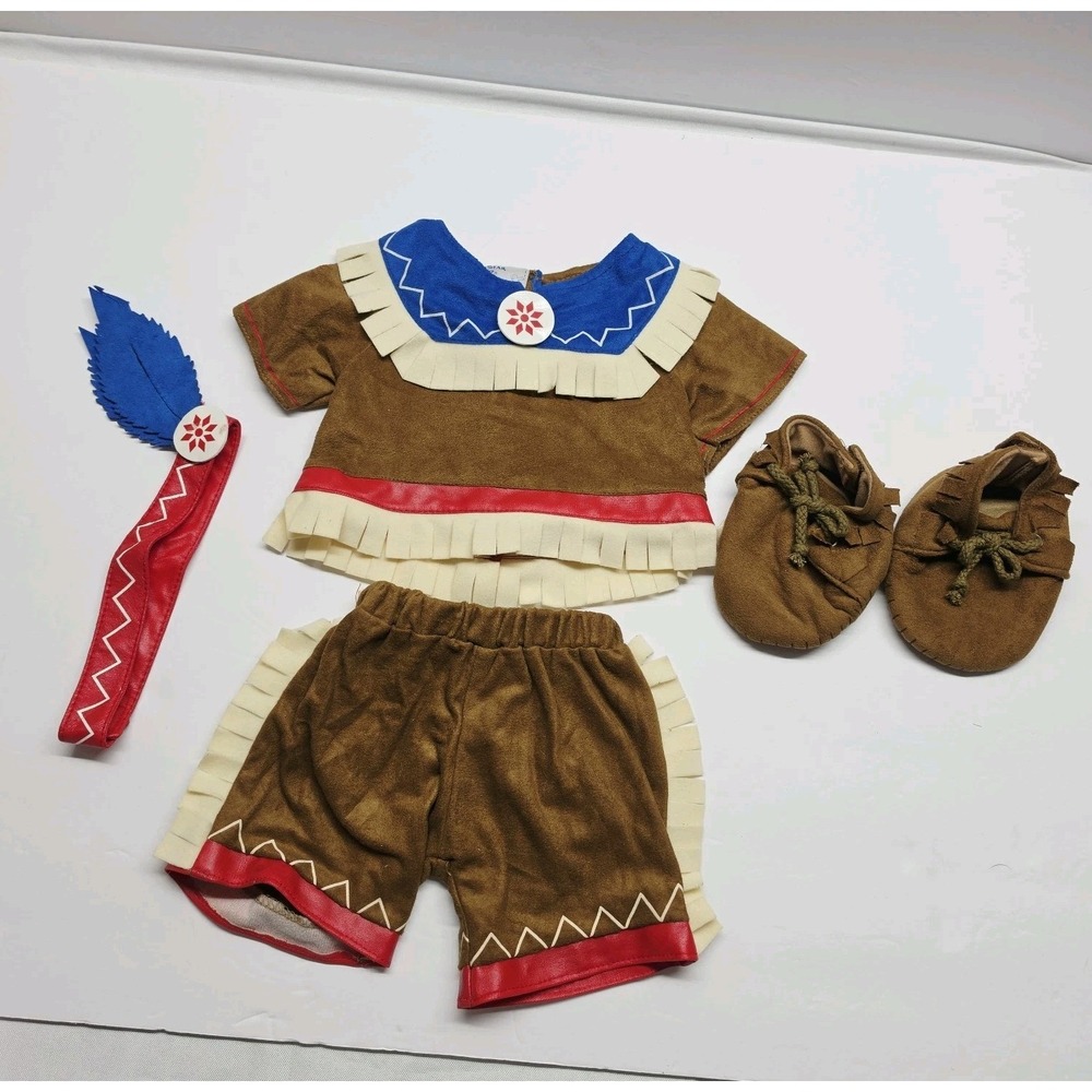 vintage Build-A-Bear Workshop Native American costume set Rare